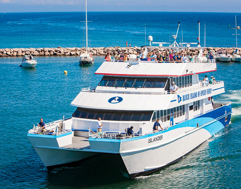 Arrive on the Block Island Ferry